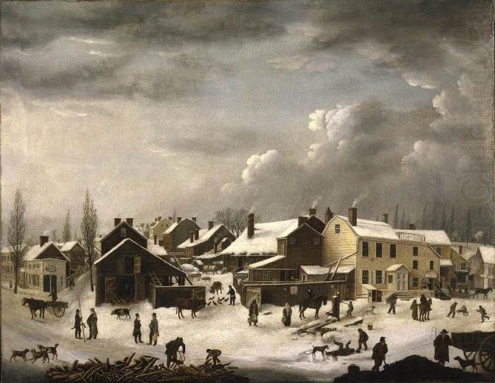 Winter Scene in Brooklyn, Francis Guy